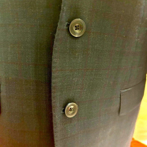 Men’s wool Micheal Kors navy blazer  44R beautiful condition - Picture 2 of 10